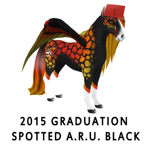 2015 Graduation Spotted A R U Black
