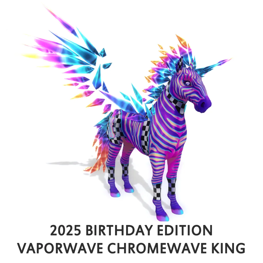 2025 Birthday Edition Vaporwave Chromewave King