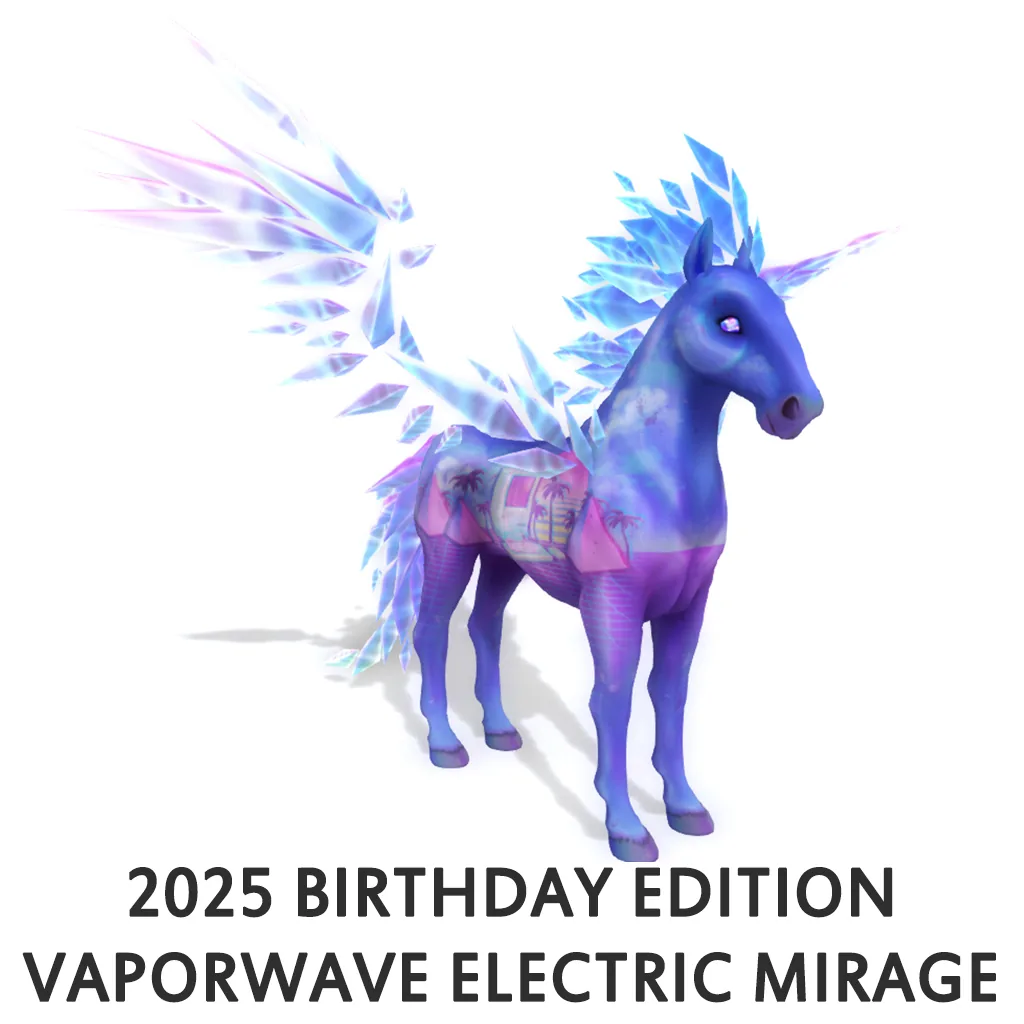 2025 Birthday Edition Vaporwave Electric Mirage
