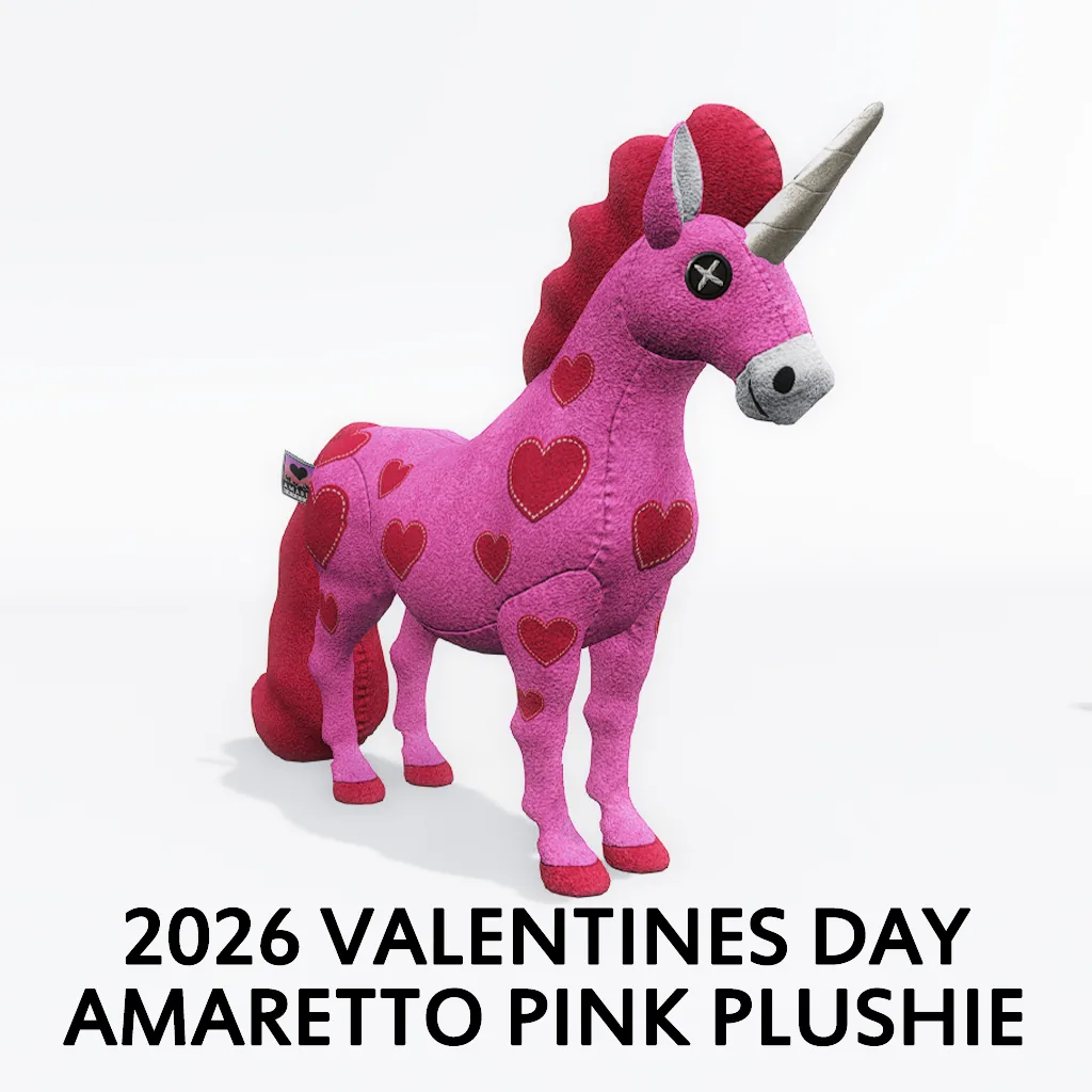 2026 Valentines Day Amaretto Pink Plushie