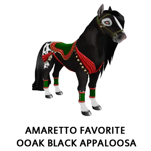 Amaretto Favorite Ooak Black Appaloosa