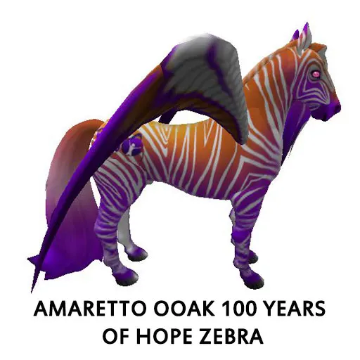 Amaretto Ooak 100 Years Of Hope Zebra