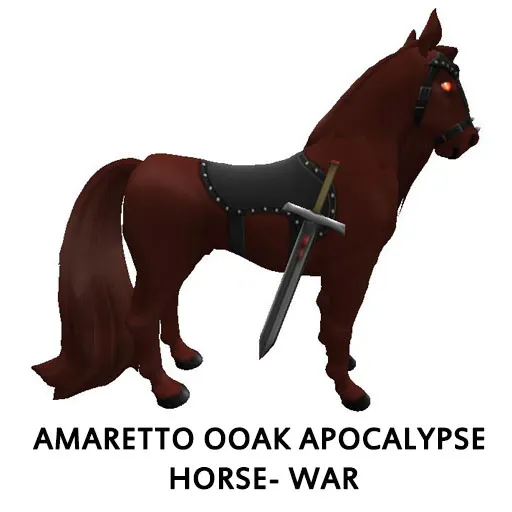 Amaretto Ooak Apocalypse Horse War