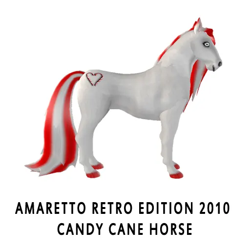 Amaretto Retro Edition 2010 Candy Cane Horse