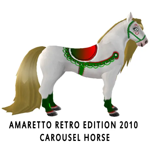 Amaretto Retro Edition 2010 Carousel Horse