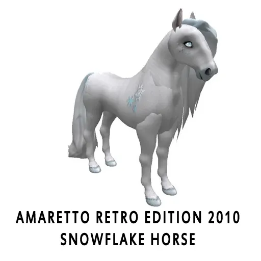 Amaretto Retro Edition 2010 Snowflake Horse