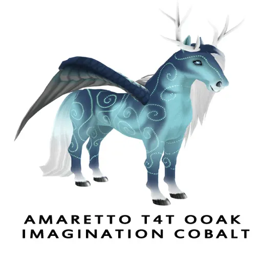 Amaretto T4t Ooak Imagination Cobalt