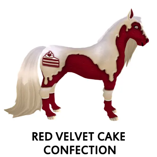 Red Velvet Cake Confection - Red Velvet Cake Confection, Red Velvet Cake eyes - Amaretto bundle for sale on HorseMonitor